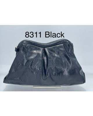 8311 BK  METALIC CLUCH BAG