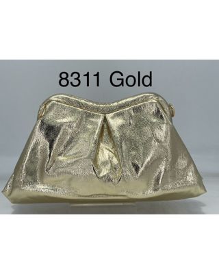 8311 GD  METALIC CLUCH BAG