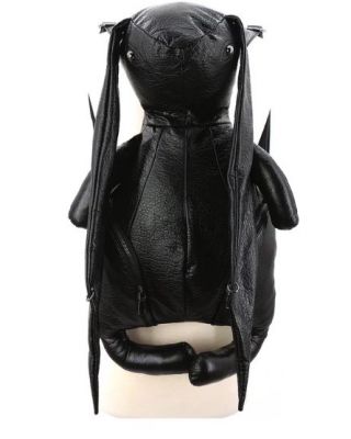 83621UB BK Long Ears Bunny Backpack In Vinyl