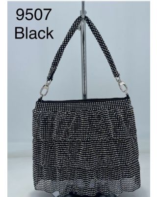 9507-3n BK MASH EVENING BAG