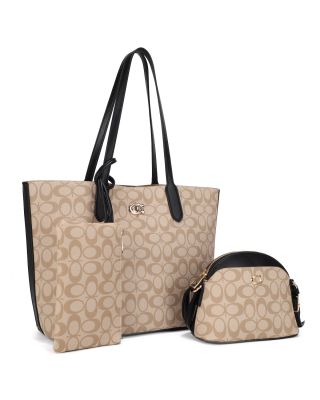 ZW-31550 BK/TP MONOGLAM 3PC SETS