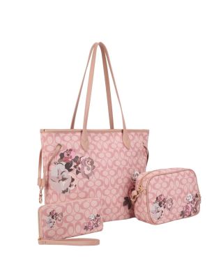 ZW-31626SET PK/PK ROSE MONO GLAM 3PC SETS