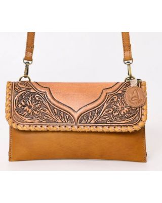 A&A-841A TN Montana West 100% Genuine Oily Calf Leather Crossbody