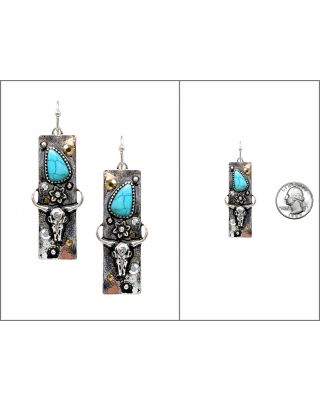 AE6731 SBMX WESTERN HAND STONE W/RHINESTONE STEE