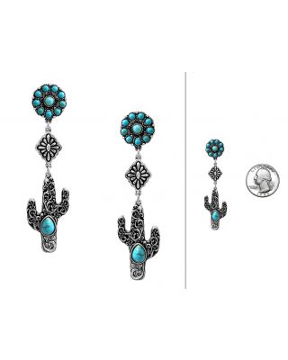 AE6883 SBTQ WESTERN SEMI W/FILIGREE DROP POST