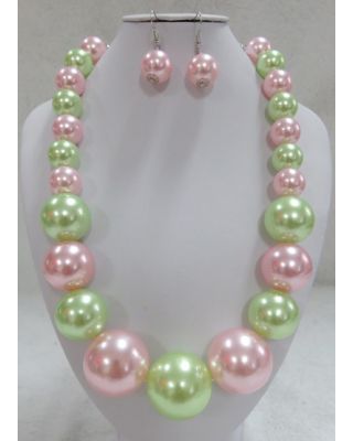 AK602 PK/GN PEARL SETS