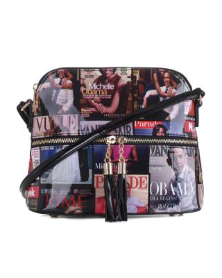 AMMMB3031P BK Fashion Patent Leather Magazine