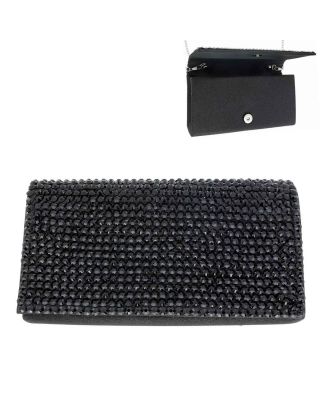 BAG11656 BK FASHION EVENING STONE BAG