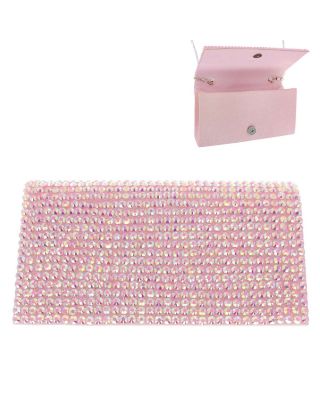 BAG11656 PK FASHION EVENING STONE BAG