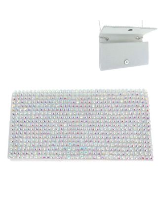 BAG11656 WT FASHION EVENING STONE BAG