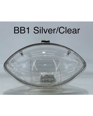 BB1 SL CLEAR foot ball EVENNING BAG