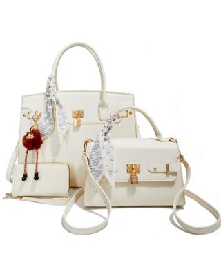 PU25523-T3 BG 2 HANDBAG WITH 1WALLET SET