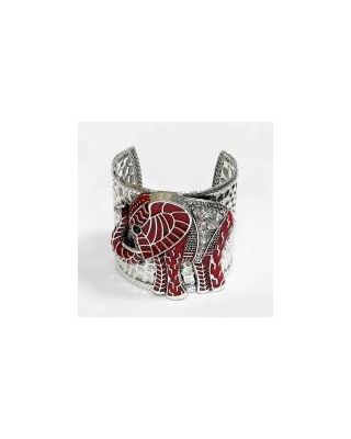BG3934 RD ELEPHANT BANGLE