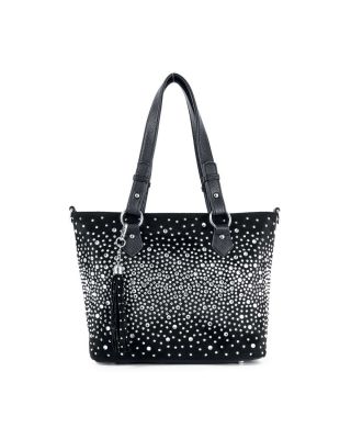 BHD-1422 BK BLING SHOPPING BAG