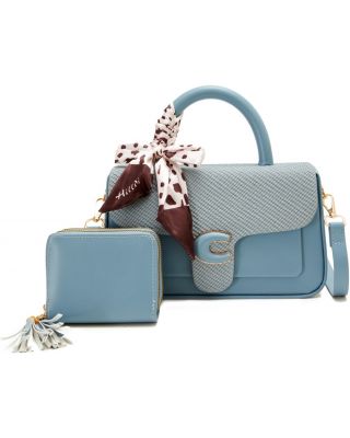 PU902-M2 BL DESIGNER BAG WITH WALLET