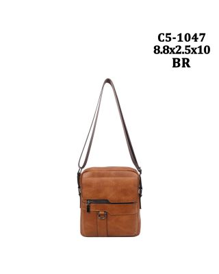 C5-1047 BRN MEN CROSSBODY BAG