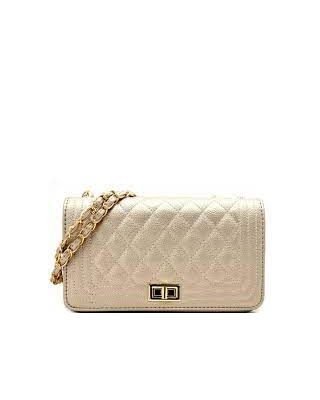 CA8082-GD CROSSBODY QUILT BAG
