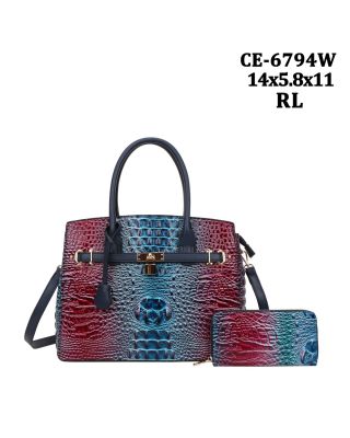 CE-6794W BL RAINBOW CROCO WITH WALLET