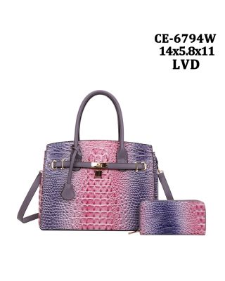CE-6794W LVD RAINBOW CROCO WITH WALLET