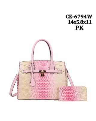 CE-6794W PK RAINBOW CROCO WITH WALLET