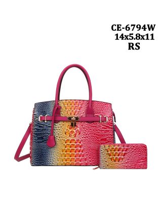 CE-6794W RS RAINBOW CROCO WITH WALLET