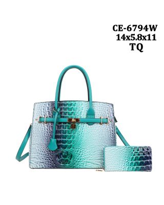 CE-6794W TQ RAINBOW CROCO WITH WALLET