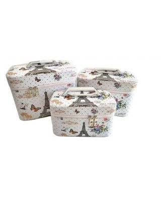 CO-103 PARIS 3PC COSMETIC CASE
