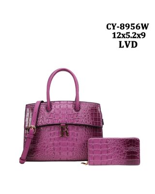 CY-8956W LVD CROCO BAG WITH WALLET