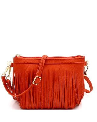 E091 OR FRINGED BOHEMIAN WRISTLET CROSS BODY