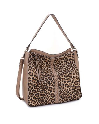 EE60228L TP/LP ANIMAL PRINT HOBO BAG