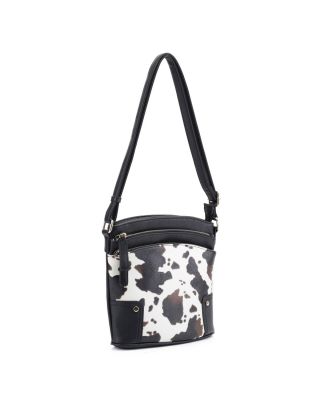 EJ60065 BK/COW MESSINGER BAG