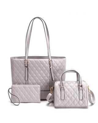 EL1753 GY QUILTY 3PC SETS