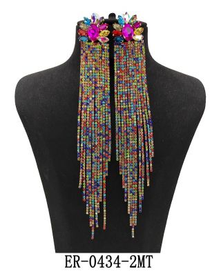 ER-0434-1C MT FRINGE EARRING