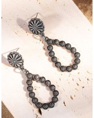 ER-1002 SL Rustic Couture's Navajo Tear Drop Earring