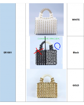 ER1001 BK PERAL EVENNING BAG