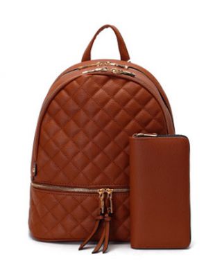 ET2408-SET BR BACKPACK WITH WALLET