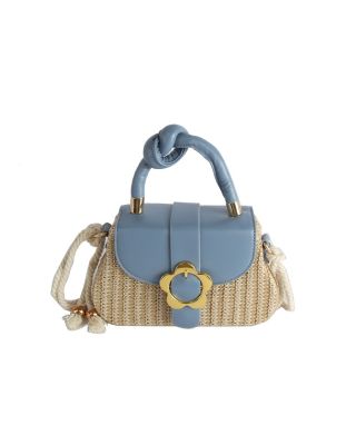 EWB069 DM CROSS BODY STRAW BAG