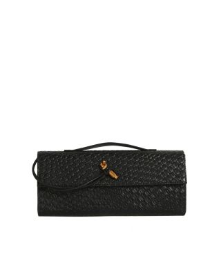 EWB161BK WOVEN CLUCH BAG