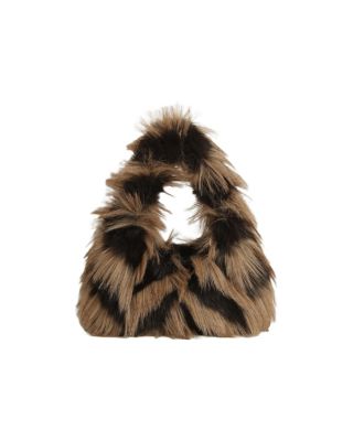 EWB171-M3 BR CROSS BODY FUR BAG