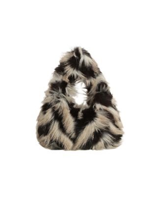 EWB171-M2 BK CROSS BODY FUR BAG