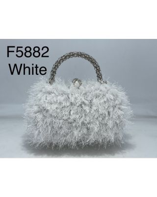 F5882 WT EVENNING BAG