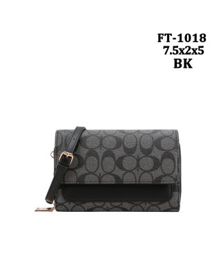 FT-1018 BK MONO GLAM CROSS BODY BAG