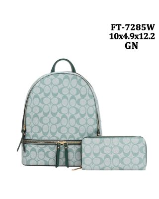FT-7285W GN BACKPACK WITH WALLAET