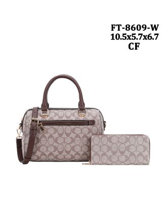 FT-8609WCF MONO GLAM SATCHEL BAG