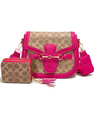 CC25521-M2 FU CROSSBODY HANDBAG WITH WALLET