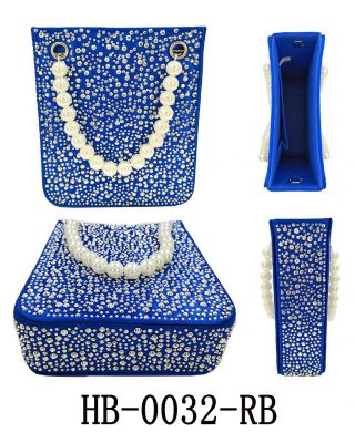 HB-0032 BL STONE EVENNING BAG 