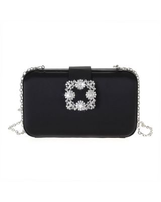 HD3941 BK SATIN EVENNING BAG