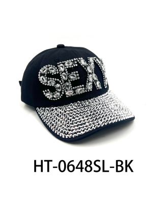 HT-0648 BK AMRICAN FLAGS DARK HAT