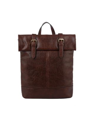 JNV-0002 CF Laser Cut Printed Buckle Flap Backpack