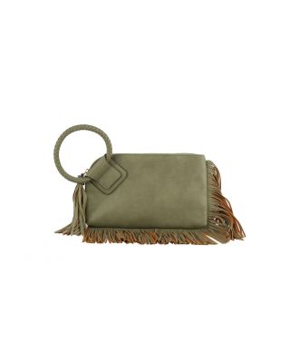 JY-0378 D SG FRINGE WRISTLET CLUTCH 